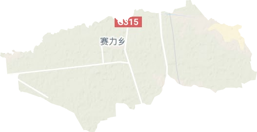 赛力乡地形地图