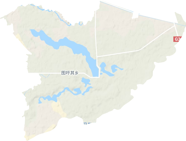 图呼其乡地形地图