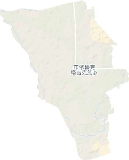 布依鲁克塔吉克族乡地形地图