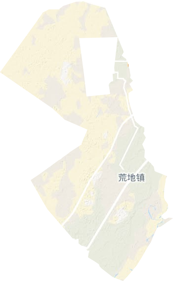 荒地镇地形地图