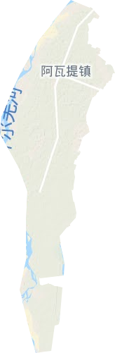 阿瓦提镇地形地图
