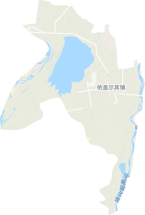 依盖尔其镇地形地图