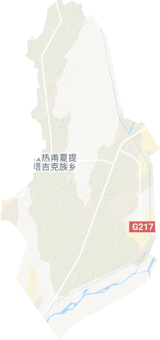 孜热甫夏提塔吉克族乡地形地图