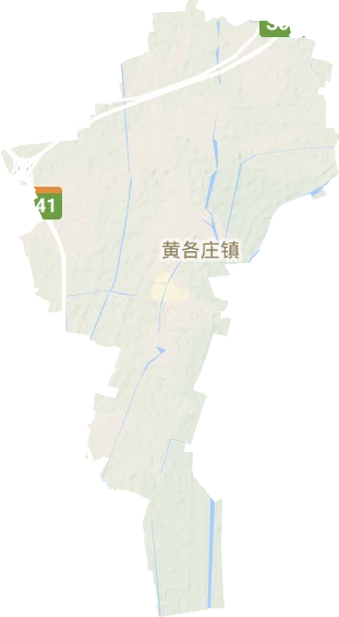 黄各庄镇地形地图