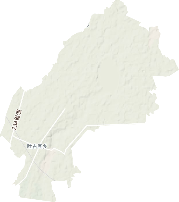 吐古其乡地形地图
