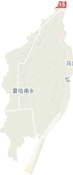 夏合甫乡地形地图