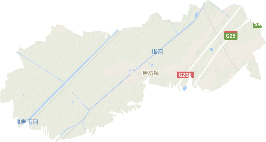 唐坊镇地形地图