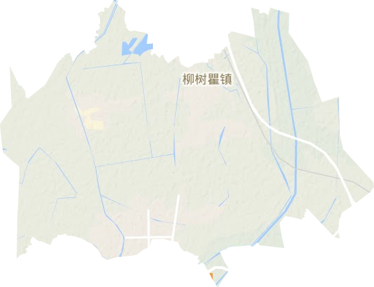 柳树酄镇地形地图