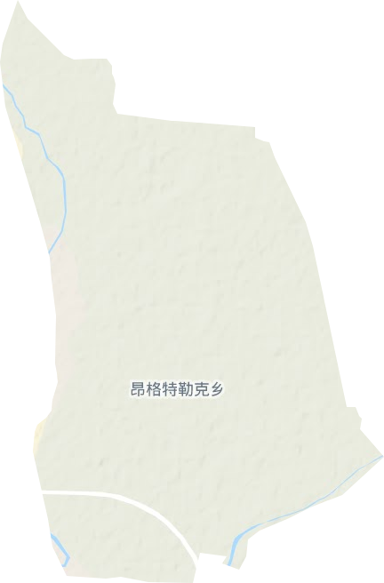 昂格特勒克乡地形地图