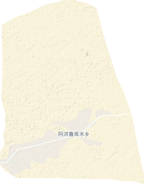 阿洪鲁库木乡地形地图