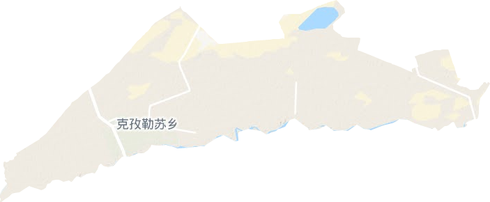 克孜勒苏乡地形地图