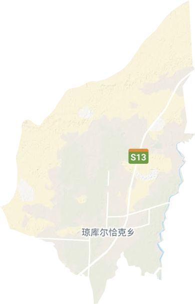 琼库恰克乡地形地图