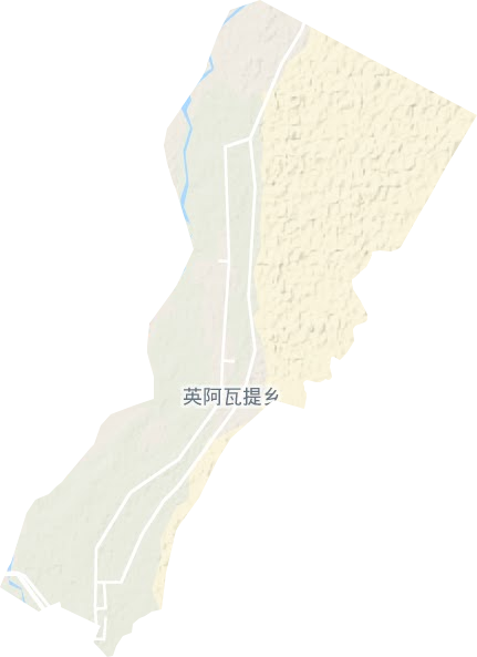 英阿瓦提乡地形地图