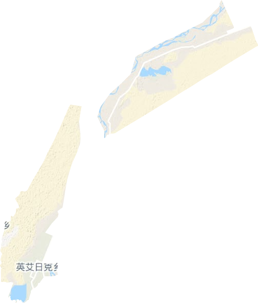 英艾日克乡地形地图