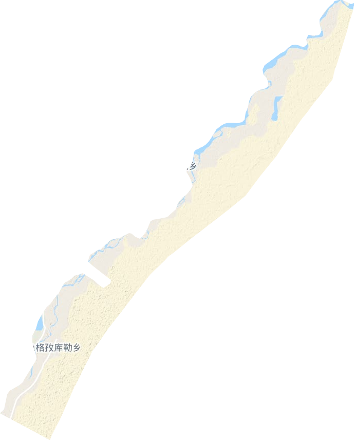 色格孜库勒乡地形地图