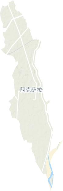 阿克萨拉依乡地形地图