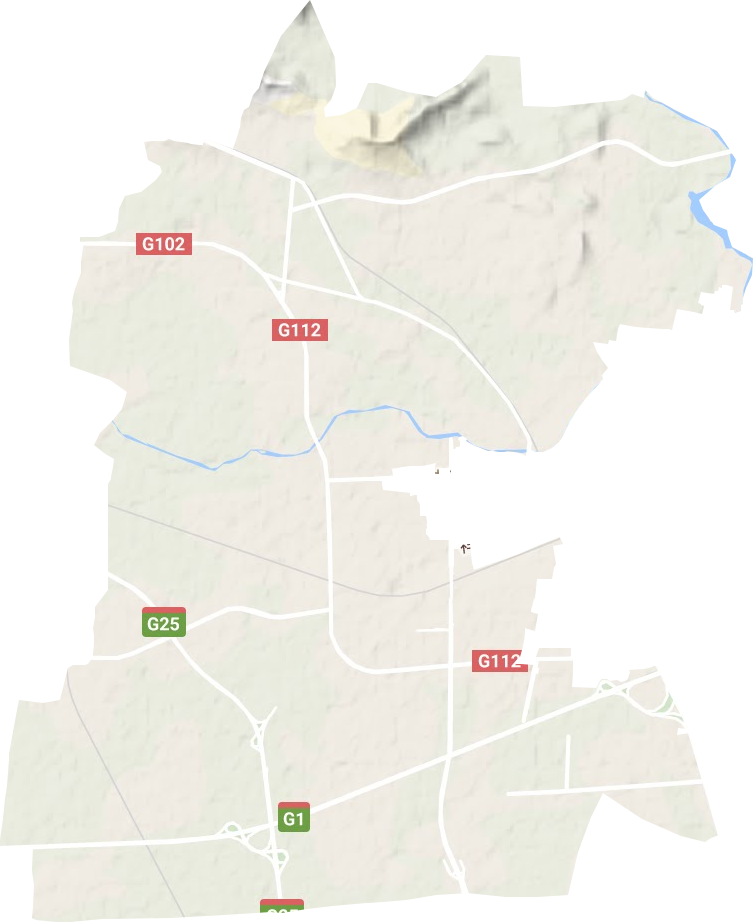 丰润镇地形地图