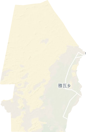 雅瓦乡地形地图