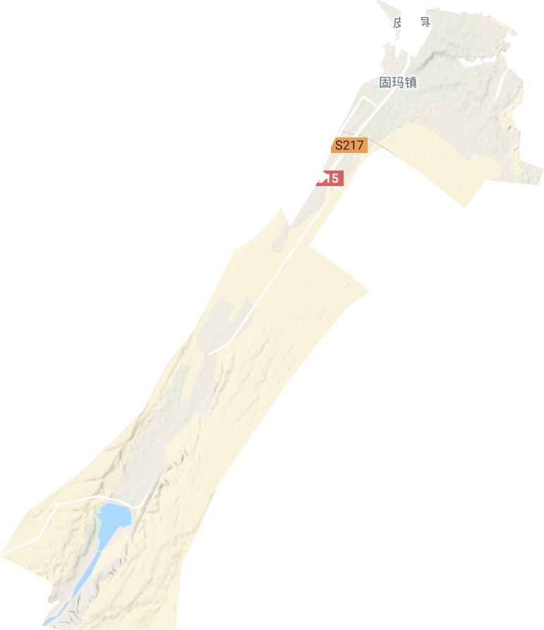 固玛镇地形地图