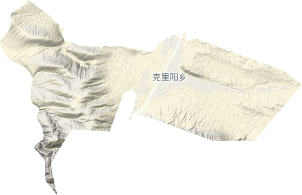 克里阳乡地形地图