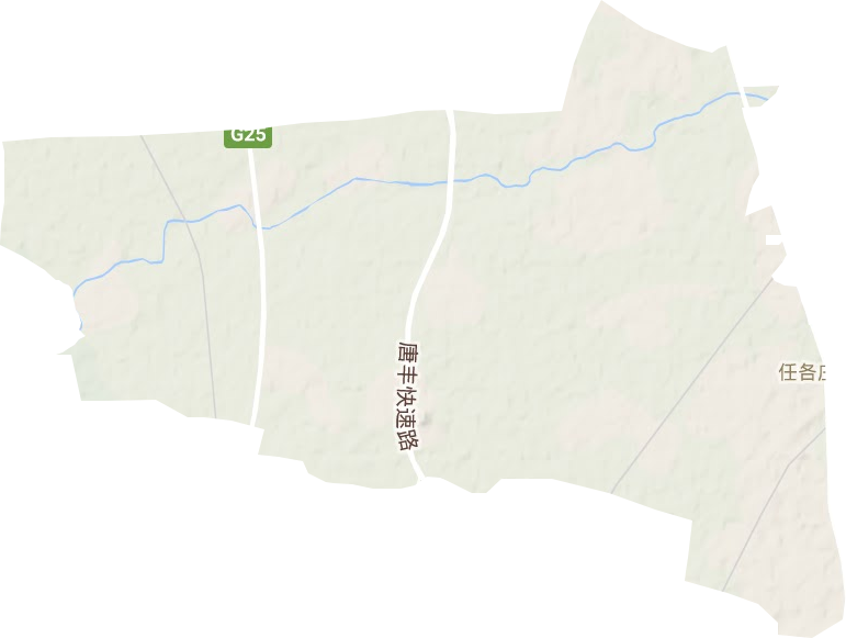 任各庄镇地形地图