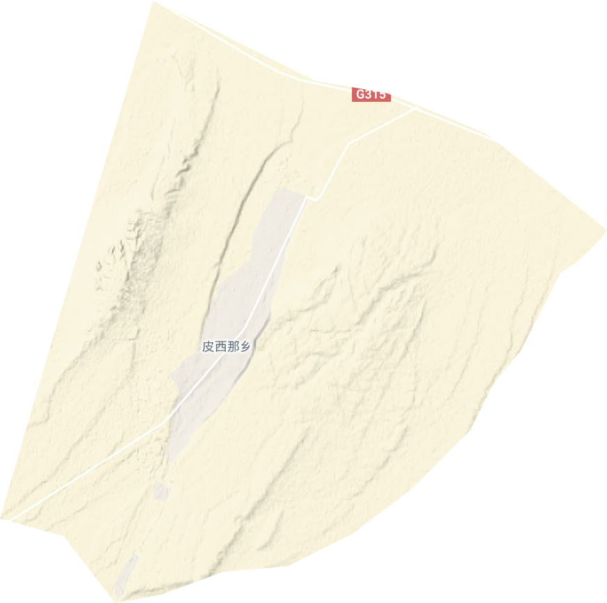 皮西那乡地形地图
