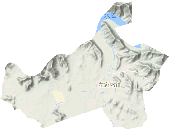 左家坞镇地形地图