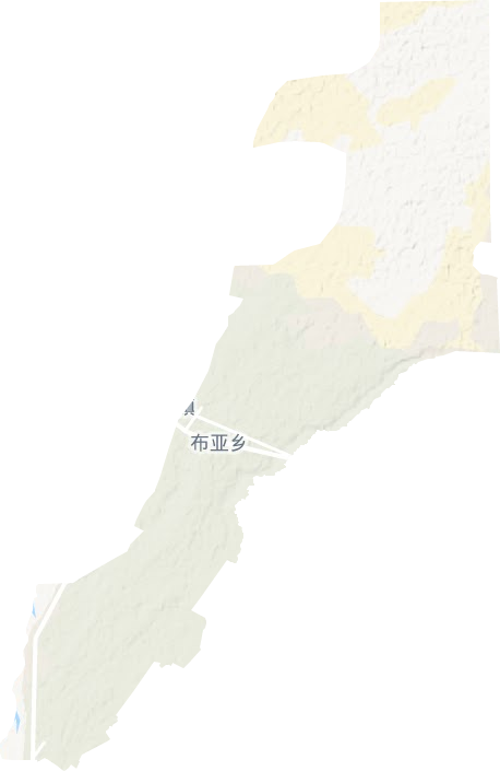 布亚乡地形地图