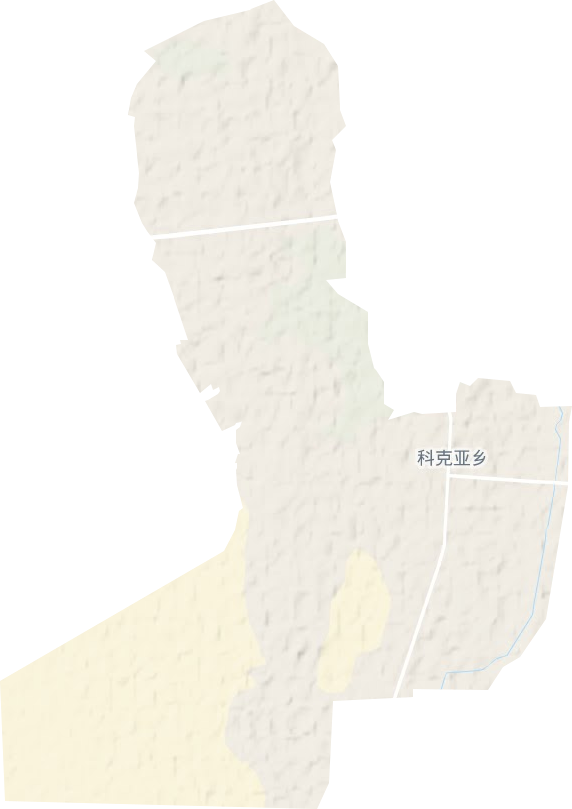科克亚乡地形地图