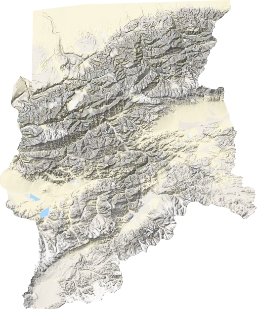 阿羌乡地形地图