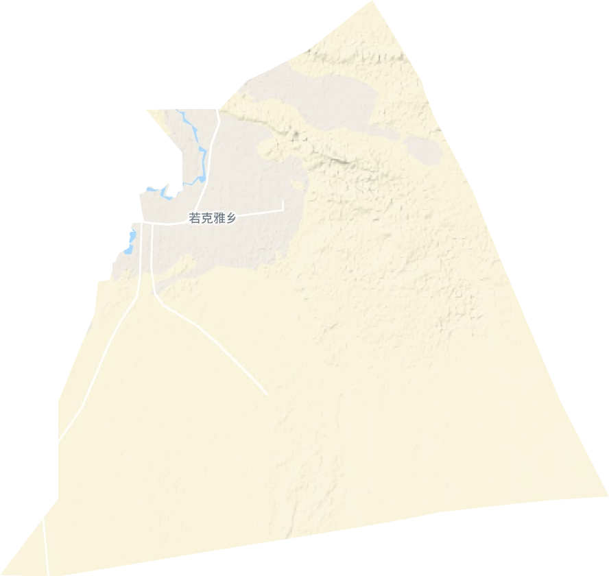 若克雅乡地形地图