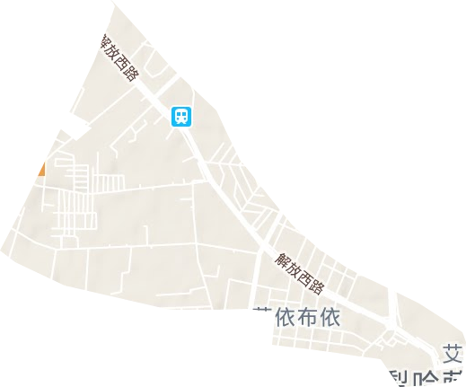 萨依布依街道地形地图