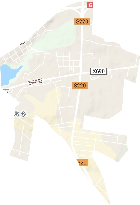 琼科瑞克街道地形地图