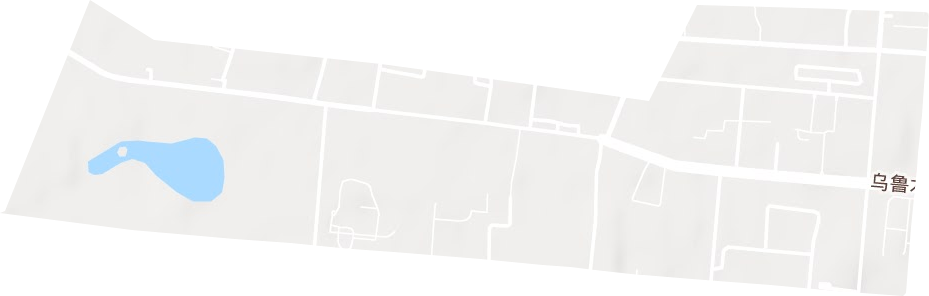 乌鲁木齐西路街道地形地图
