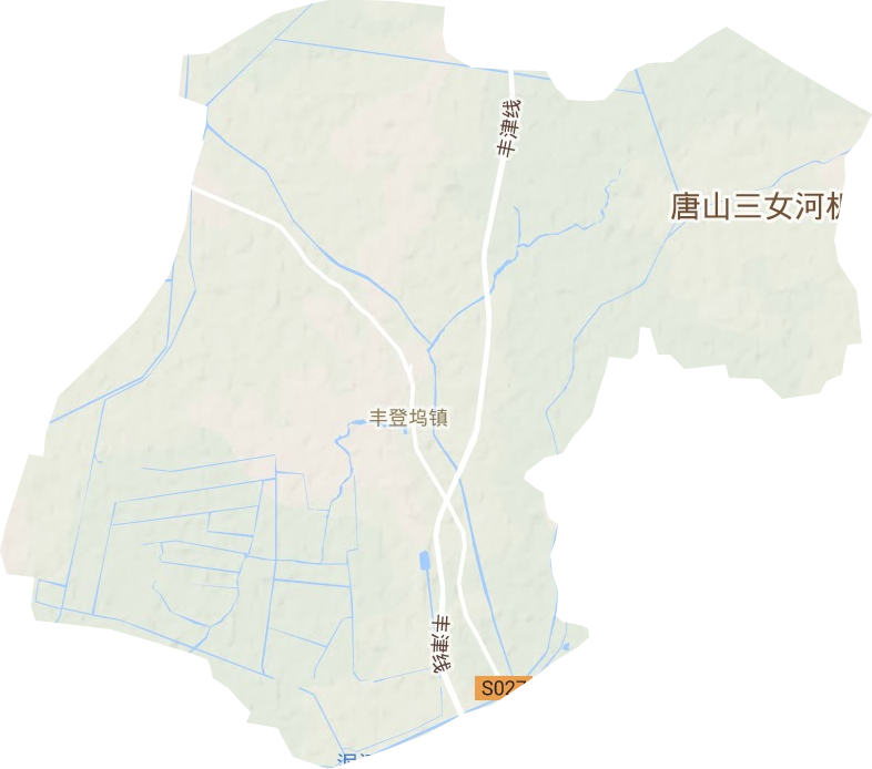 丰登坞镇地形地图