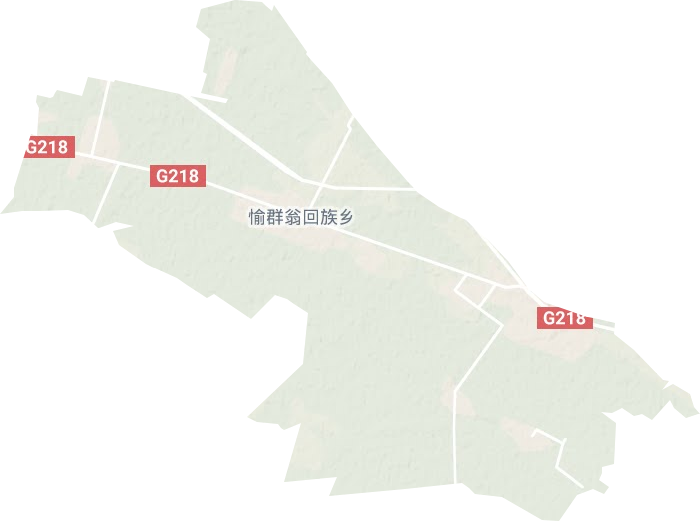 愉群翁回族乡地形地图