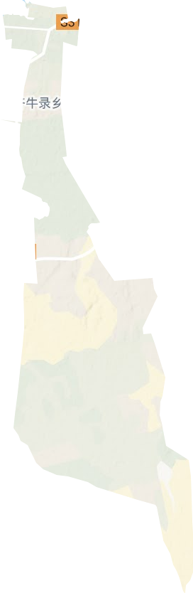 纳达齐牛录乡地形地图