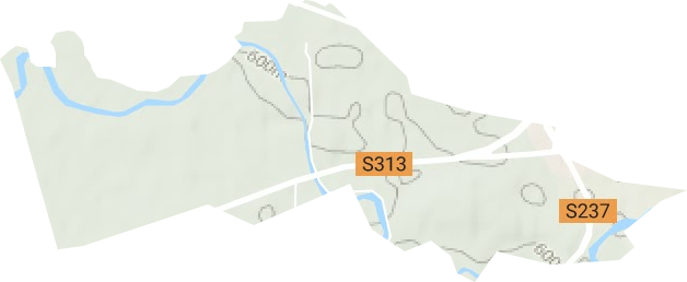 伊犁州平原林场地形地图
