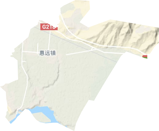 惠远镇地形地图
