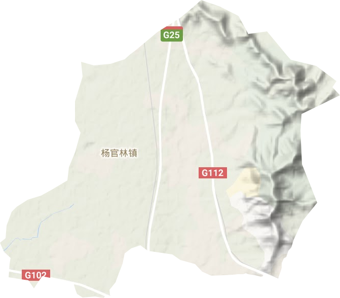 杨官林镇地形地图