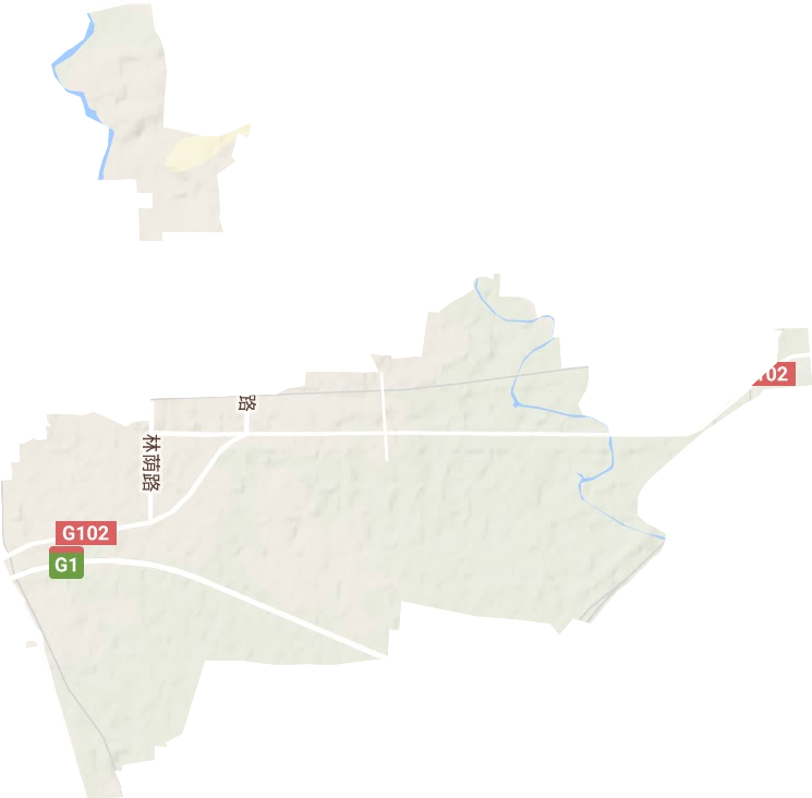 银城铺镇地形地图