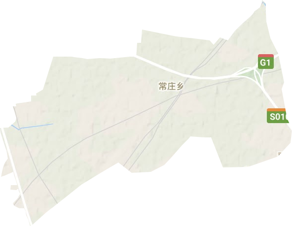 常庄镇地形地图