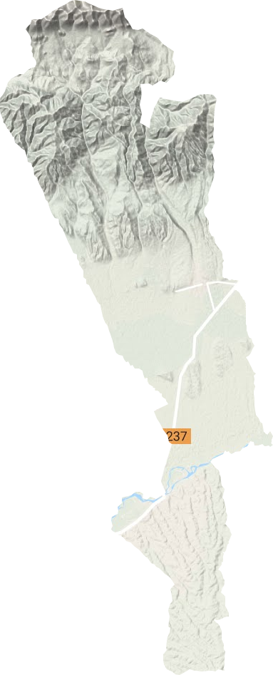 昭苏马场地形地图