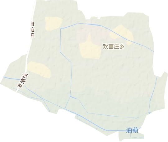 欢喜庄乡地形地图