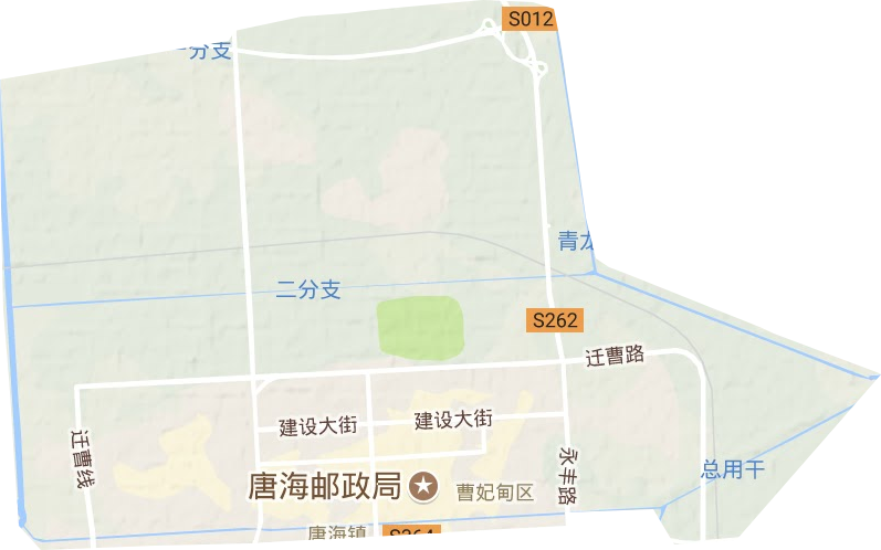 唐海镇地形地图