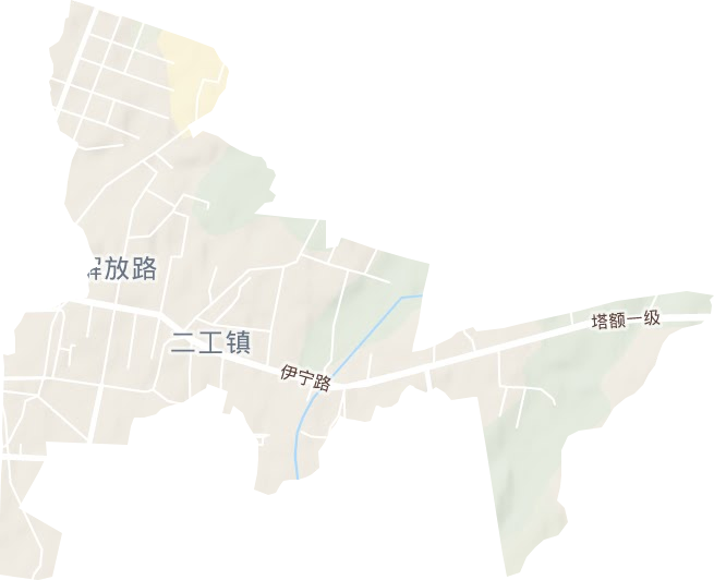 新城街道地形地图