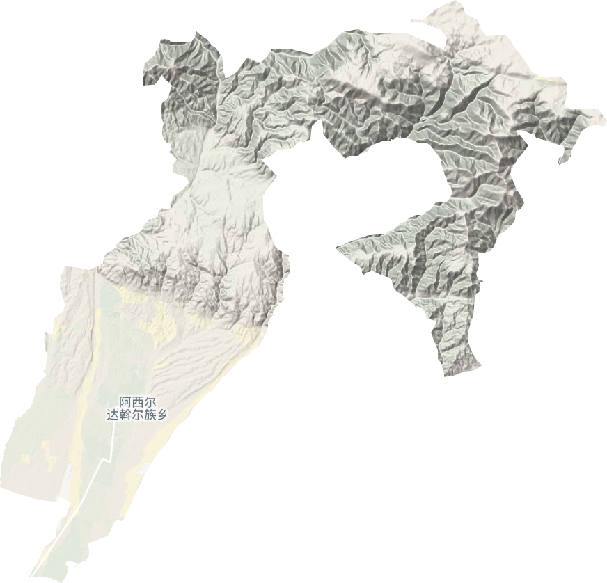 阿西尔达斡尔民族乡地形地图