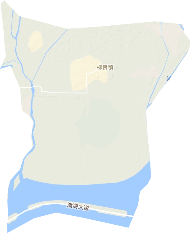 柳赞镇地形地图