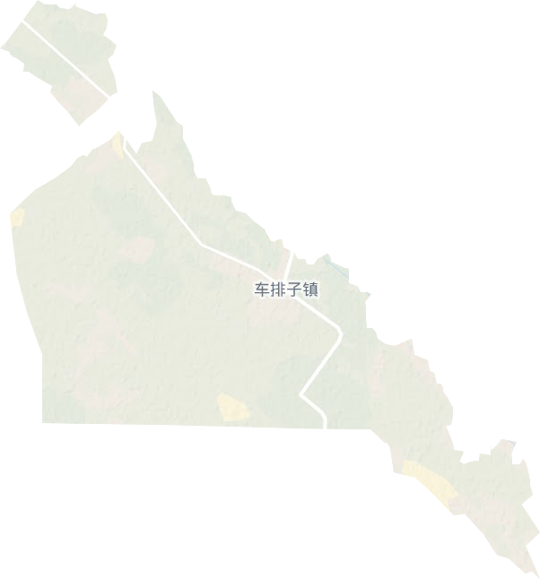 车排子镇地形地图