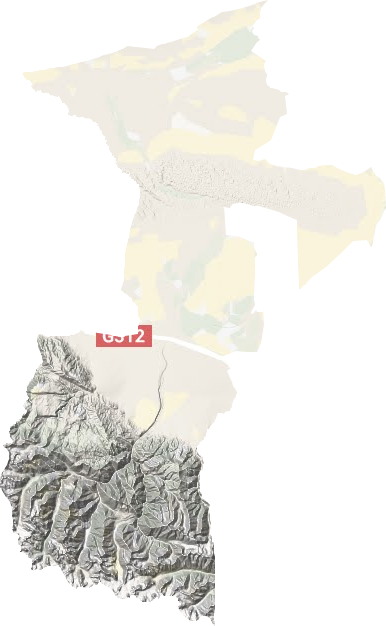 古尔图镇地形地图